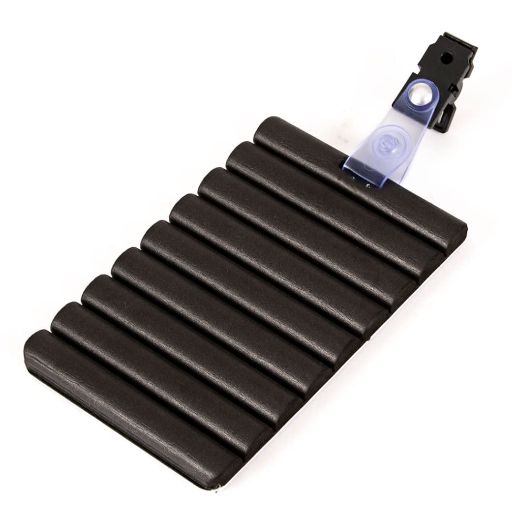 Hperu Rippled Foam Fly Patch, Fishing Foam Patch with Clip Fishing Tackle Tools Rippled Drying Replacement Accessaries Black