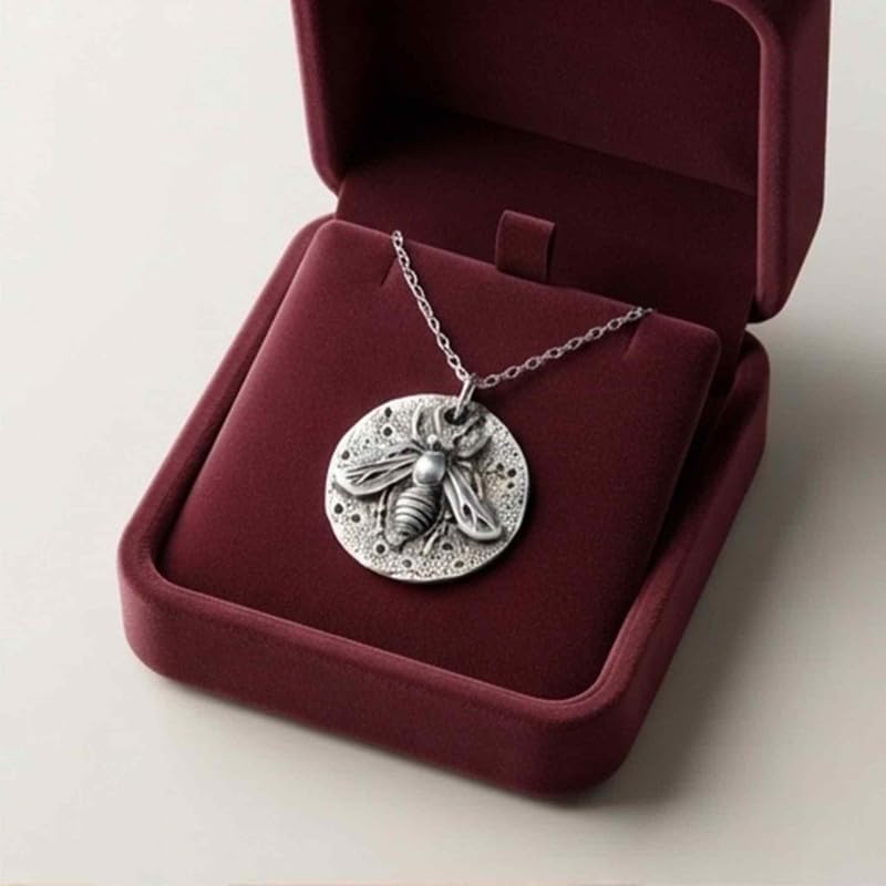 Collana replica greca con ape in argento sterling 925 |WW_NLC_02531