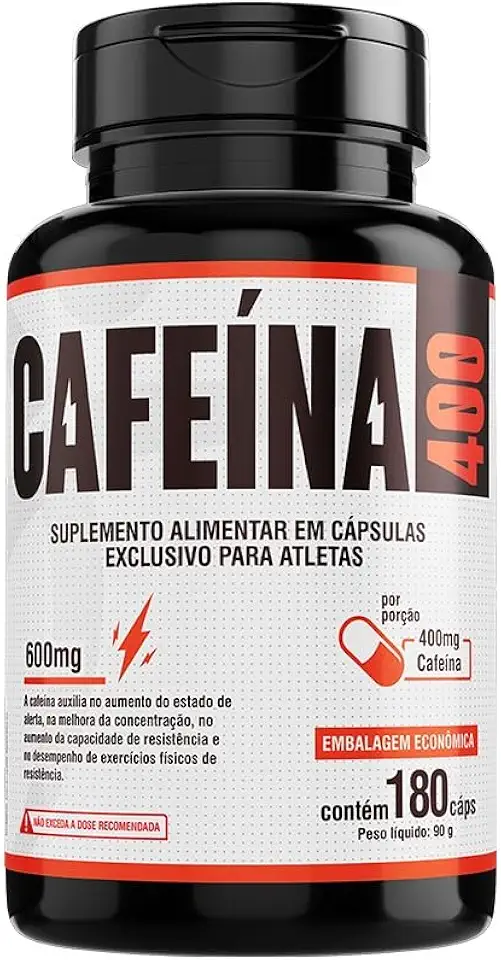 Floral Ervas do Brasil, Cafeína 400 Embalagem com 180 cápsulas 400mg/dose de 2 cáps.