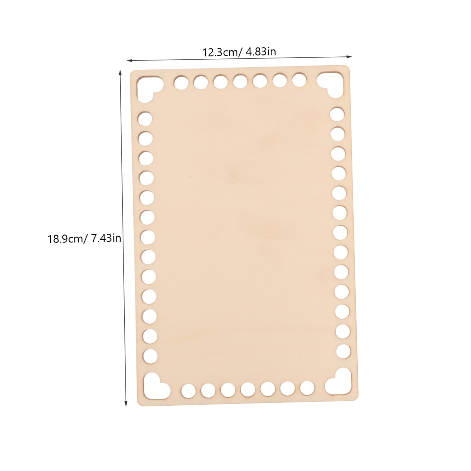 ERINGOGO 2pcs Wooden Bag Bottoms Crochet Basket Bases DIY Basket Weaving Natural Wood Craft Supplies