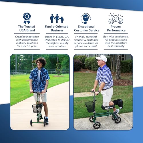 image for KneeRover Steerable Knee Scooter Knee Walker for Adults for Foot Surge