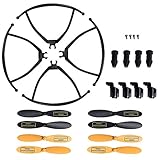 Holy Stone HS150 RC Racing Drone Quadcopter Spare Parts Crash Pack (8 Spare Blades + 4 Propeller Guards + 4 Landing Pads + 4 Motor Guards + 4 Screws for Drone)
