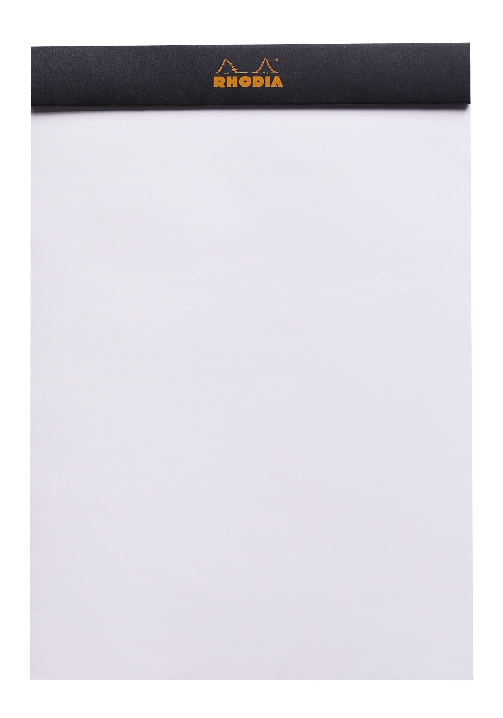 RHODIA 160009C - Bloc-Notes Agrafé N°16 Black - A5 - 80 Feuilles Détachables - Papier Clairefontaine Uni Blanc 80 g/m² - Couverture en Carte Enduite - Paquet de 10 blocs
