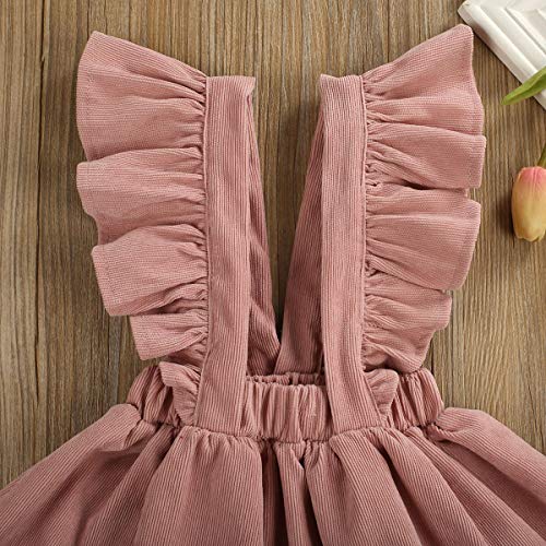 Fashion Retro Corduroy Suspender Baby Girl Skirt Dress Toddler Straps Casual Dress Girls Summer Outfits Clothes4