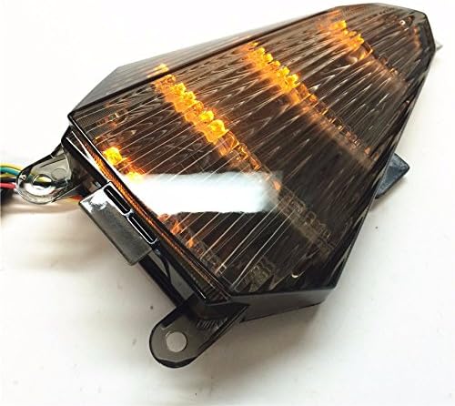 HONGK- Tail light Brake Signal Turn Signal Smoke Lence Yellow Red LED Light Compatible with 2008 2009 2010 2011 2012 2013 YAMAHA YZF-R6 [B01C0SRJQ2]