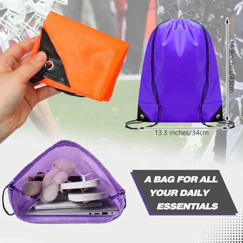 Image of Shappy Drawstring Backpack Bulk Sports Gym Cinch Bag Polyester String Bag for Men Women(25 Colors,150 Pcs)