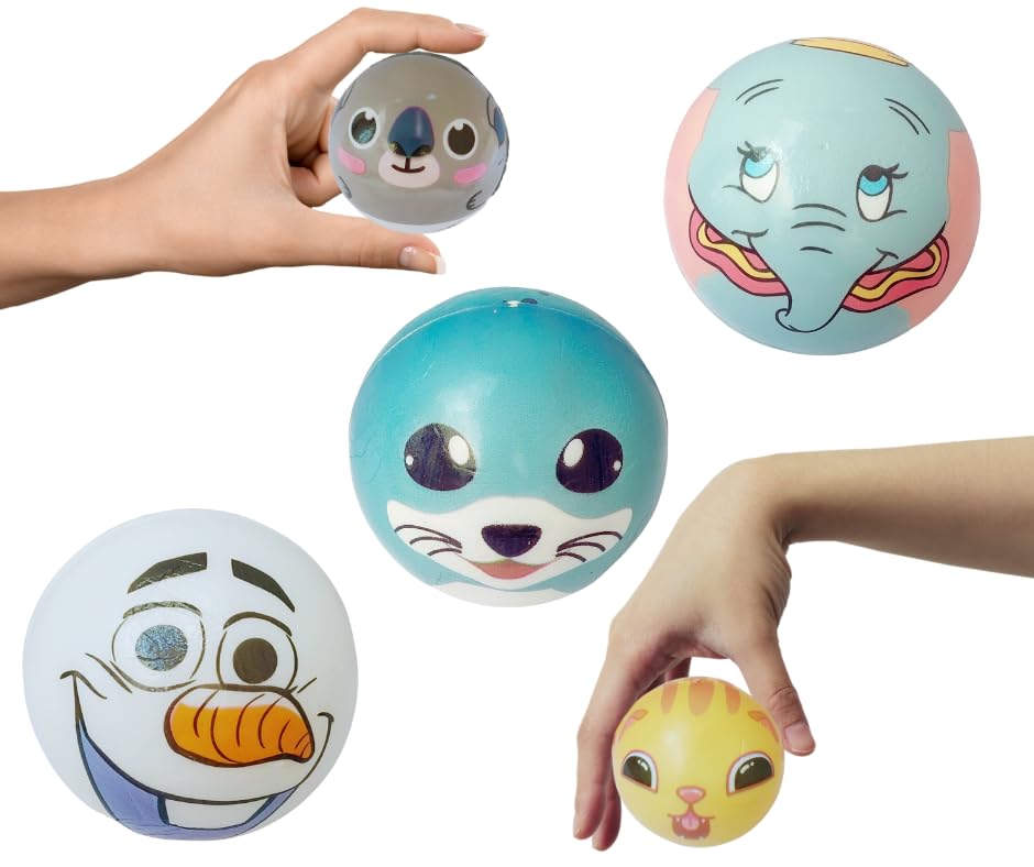 IncyWincy Sponge Balls for Kids (Pack of 12), Birthday Return Gift for Boys and Girls, Funny Animal Face Foam Balls for Children, Stress Relief Hand Exercise Balls (B0CXDW8D61) Amazon Price History, Amazon Price Tracker