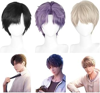 Amazon.co.jp: 恋と深空 コスプレウィッグ ホムラ セイヤ レイ 耐熱