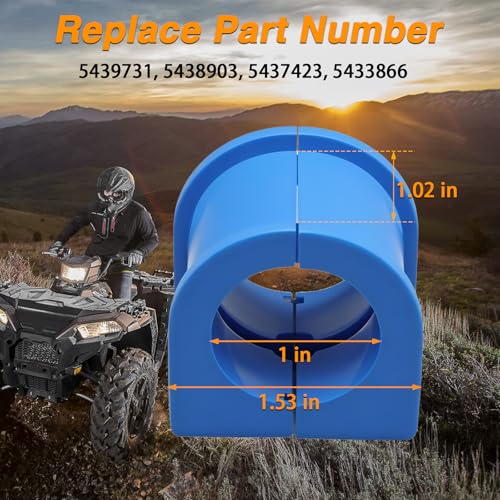 Image of FUSCH Upgraded TPU Upper Steering Bushing Compatible with Polaris Ranger 500 570 800 Sportsman 400 450 500 570 700 800 850 1000 Scrambler RZR Magnum Hawkeye Replace#: 5439731