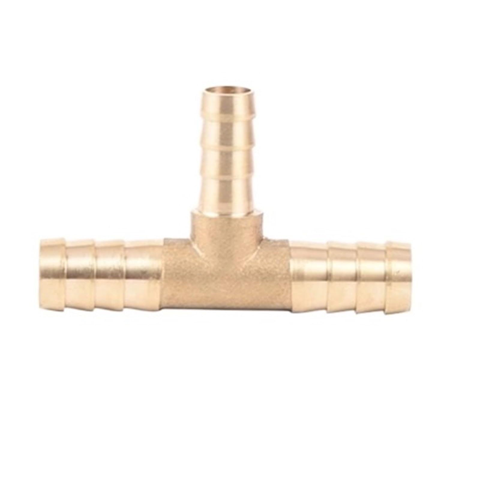 Pipe Fittings 4mm 5mm 6mm 8mm 10mm 12mm 14mm 16mm Tee Type Reducing Hose Barb Brass Barbed Tube Pipe Fitting Reducer Coupler Connector Adapter(12-6-