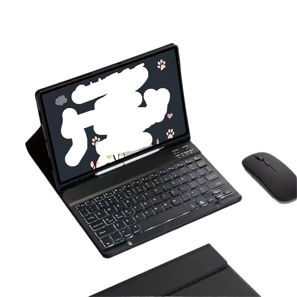 Teclado y ratón para Samsung Galaxy Tab A9 Plus con funda protectora de 11 pulgadas 8