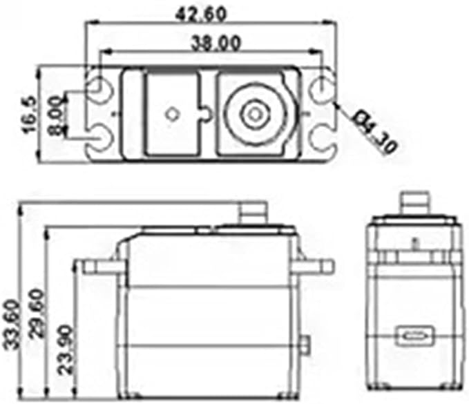 Piezas metálicas para servo MJX Hyper Go 14701B miniatura 2