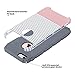 ULAK iPhone 6s Plus Case, iPhone 6 Plus Case, Slim Dual Layer Protection Scratch Resistant Hard Back Cover Shockproof TPU Bumper Case for Apple iPhone 6/6S Plus 5.5 inch-Minimal Rose Gold Grey