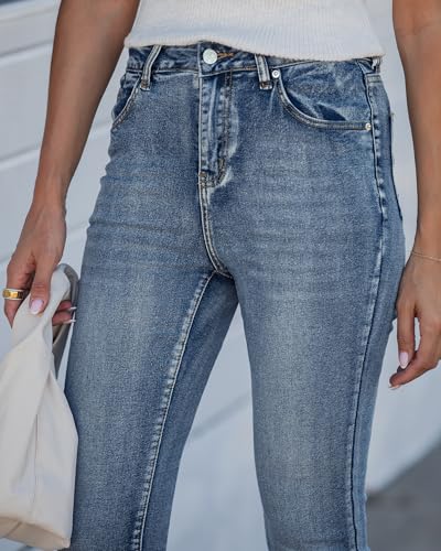 Image of GRAPENT Skinny Jeans for Women High Waist Stretchy Classic High Rise Slimming Jeggings Denim Trousers Pants