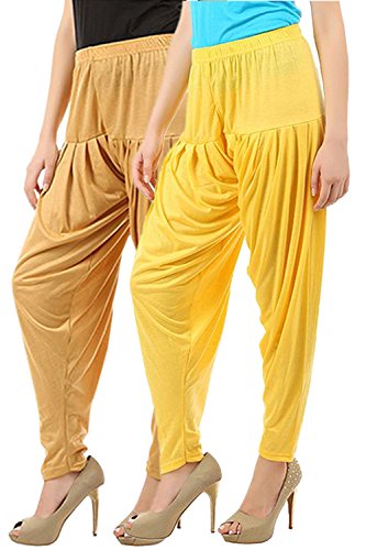 Image of Buy That Trendz Patiala Pants for Women Combo Regular Fit Cotton Patiala Salwar