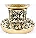 Gunes Islamic Table Decor Gold Egg Sculpture Figure Arabic 99 Names of Allah ESMA Asma al Husna (Gold/Green, 7.5in)