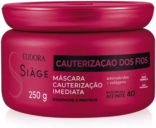 Siàge Cauterização dos Fios - Máscara Capilar 250g Eudora