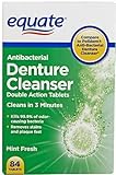 Equate Antibacterial Denture Cleanser TWO-PACK 168 Tabs