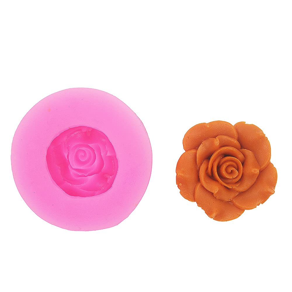 Flowers Silicone Fondant Mould Chocolate Mold for Decorating Cakes Chocolate, Candy, Baking,etc.(5 pcs), F070s+f103s+f131s+f132s+f507 - Image 3
