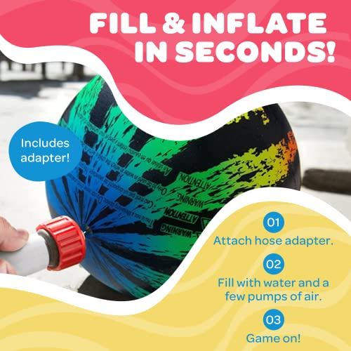 image for Watermelon Ball JR Durable Fillable Pool Toy for Underwater Games - Fo