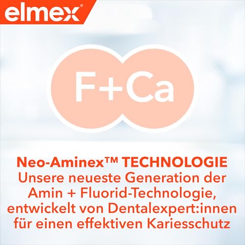 elmex Zahnpasta Kariesschutz 2x75ml – medizinische Zahnreinigung für hochwirksamen Kariesschutz – bietet zweifach aktives Kalzium-Fluorid Schutzschild für widerstandsfähige Zähne – Bild 7