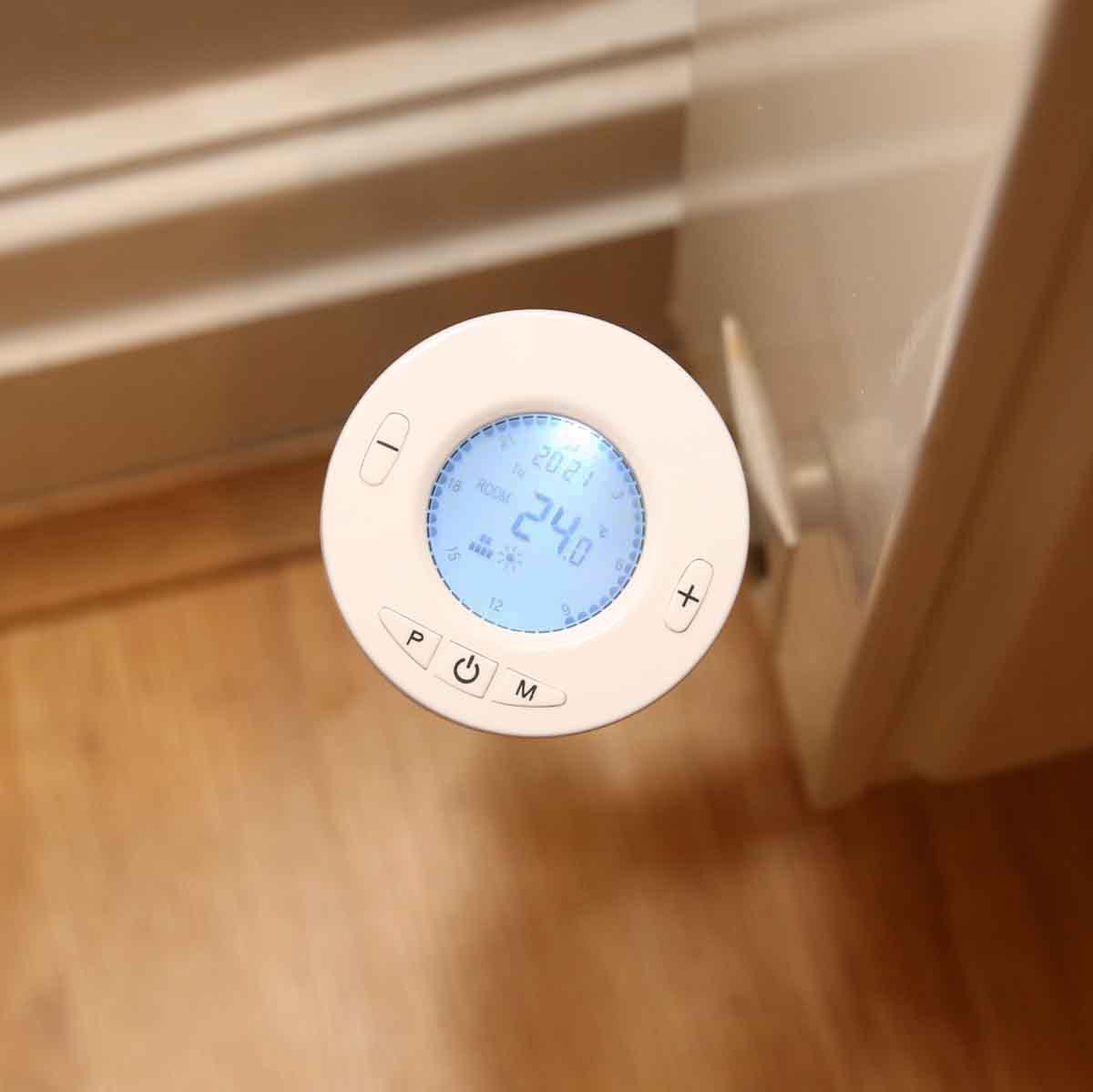 LOWENERGIE Termostato elettronico TRV termostato valvola digitale programmabile testa termostatica (2, termostato programmabile)