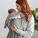 Super Soft Plush Satin Border Baby Receiving Blankets, Gray