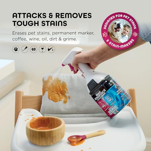 Image of Shark StainForce Dual-Formula Refill Cartridge, Stain & Odor Remover for Shark StainForce Portable Stain Cleaner, for Carpet, Area Rug, Upholstery, Cars, 16.9oz, HXCM500