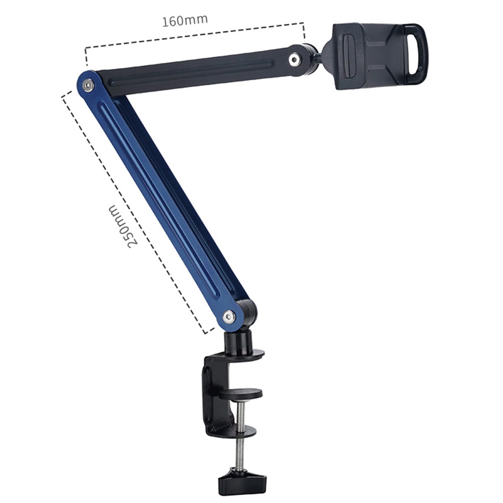 Soporte para tabletas para cama con rotación de 360 grados y brazo de metal fuerte para tabletas y teléfonos de 4.7 y 12.9 pulgadas
