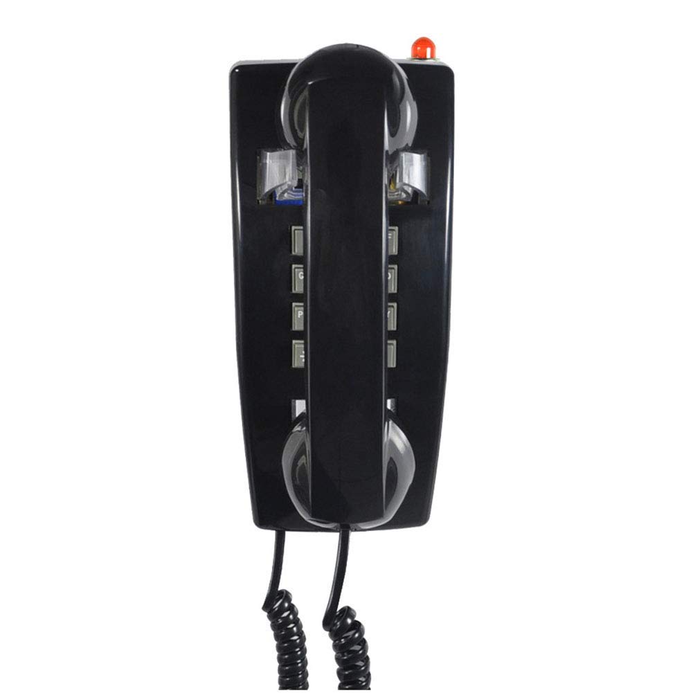 Telefono retrò Montato a Parete, Telefono con Finiture retrò, suoneria per chiamate con Tono sonoro, Stile nostalgico Anni '70/'80 per L'Ufficio di casa e Hotel