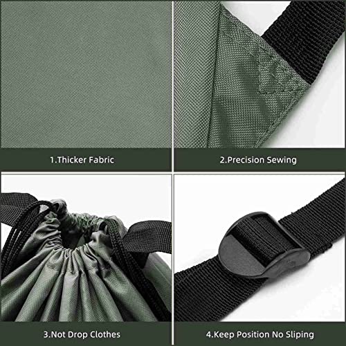 Mochila grande para colgar ropa con puerta resistente y correa acolchada 6