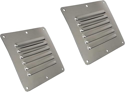 Douzime Cubierta de rejilla de ventilación de cabina de barco, rejilla de ventilación de 4-12 x 5 pulgadas, cubierta de panel de ventilación de aire