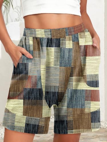 KISSMODA Women Bermuda Sweat Shorts High Waist Pockets Summer Lounge Workout Shorts — view 2