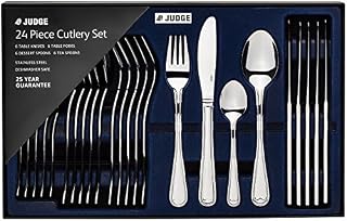 Judge Stainless Steel 24 Piece Cutlery PP343A Beaded