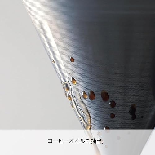 Miniatura 3 de Hario Gotero de metal de malla doble, tamaño 02, plateado