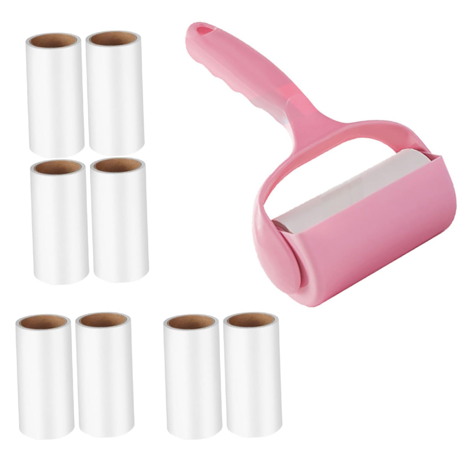 Lint Roller with 8 Refills - Pet Hair Remover for Carpets, Clothes, Car Seats - Strong Adhesive Tape for Dust and Fluff Removal - 240 Sheets