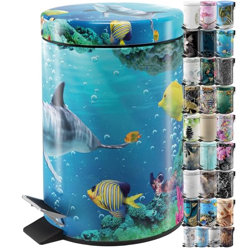 Caneca de Basura Sanilo Pequeña para Baño con Tapa 1.3 galones