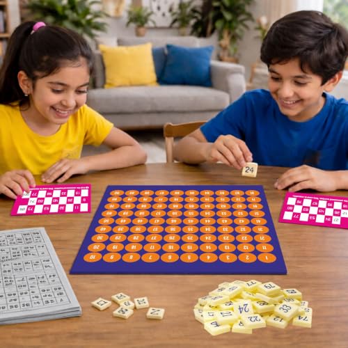 Image of Ankit Toys and Games Housie 15 inch Bingo Game - Classic Fun for Family & Friends | Perfect for Parties & Gatherings Fun Strategy & Educational Game for Kids & Adults