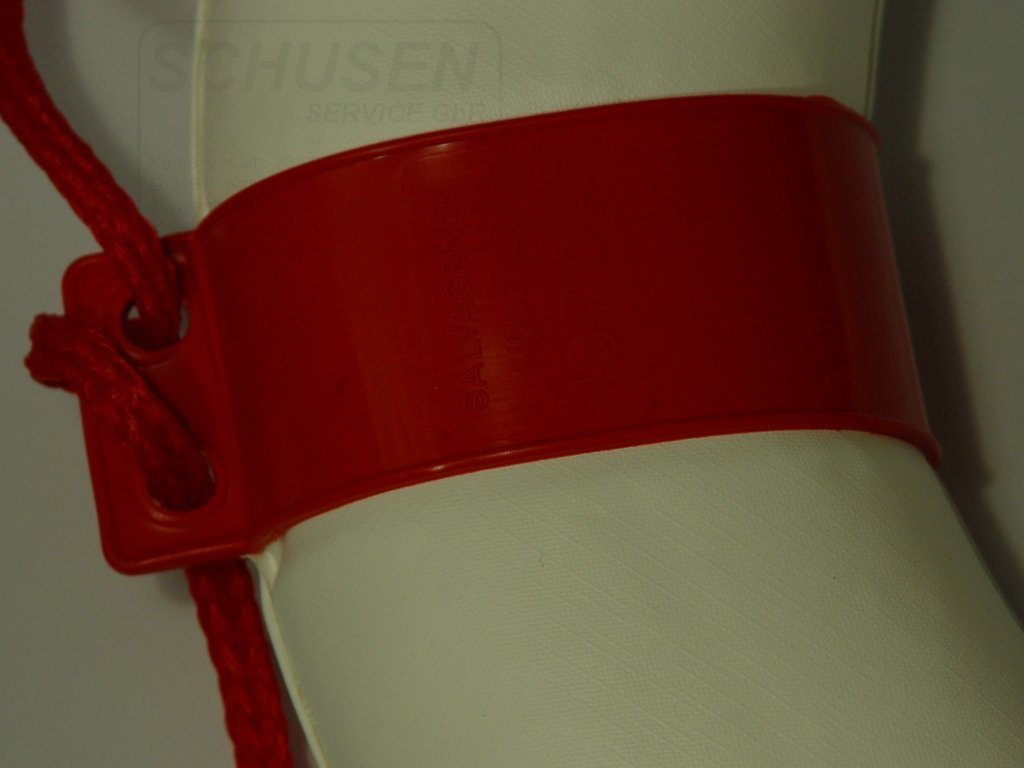 Rettungsring/Rettungsreifen 57 * 34 cm un weiß/rot