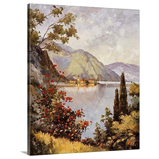 GREATBIGCANVAS Lake Como Canvas Wall Art Print, 19"x24"x1.5"