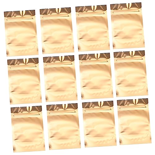 NAMOARLY Food Self-sealing Pouch 100pcs Practical Aluminum Foil Pouches for Baking Candy Tea Nuts Sturdy Easy to Seal