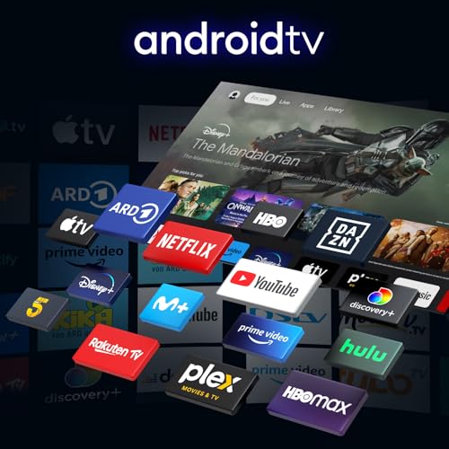 RCA 43 Zoll (108 cm) Smart TV QLED 4K UHD HDR Android Fernseher WiFi, Bluetooth – Bild 3