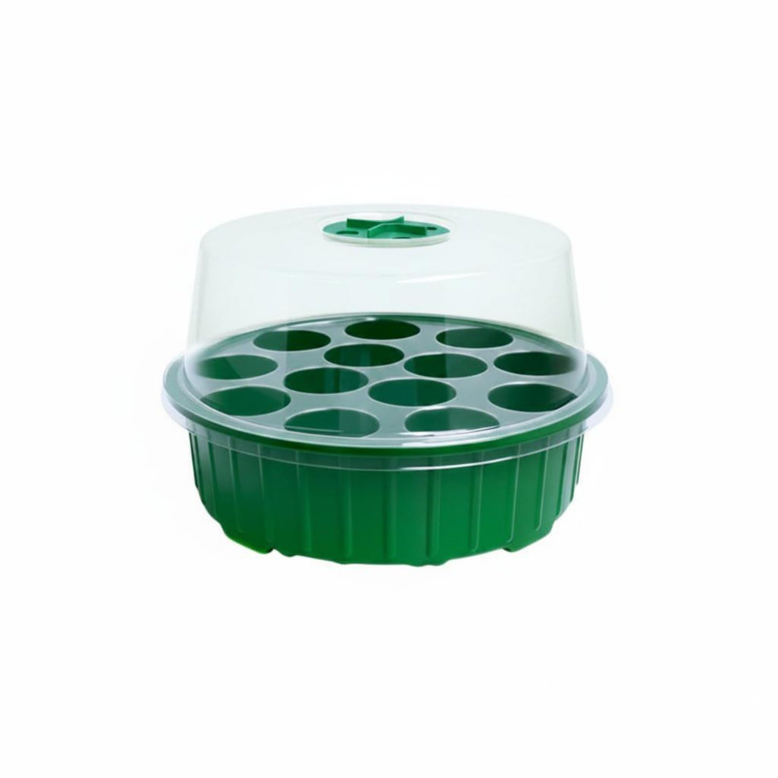 3 Pieces Moisture Retention 13-Cell Starter Kit Easy Monitoring Starter Kit Reusable Humidity Dome Tray Watertight Base for Balcony, Greenhouse, Nursery, Green | Home & Garden-image-48