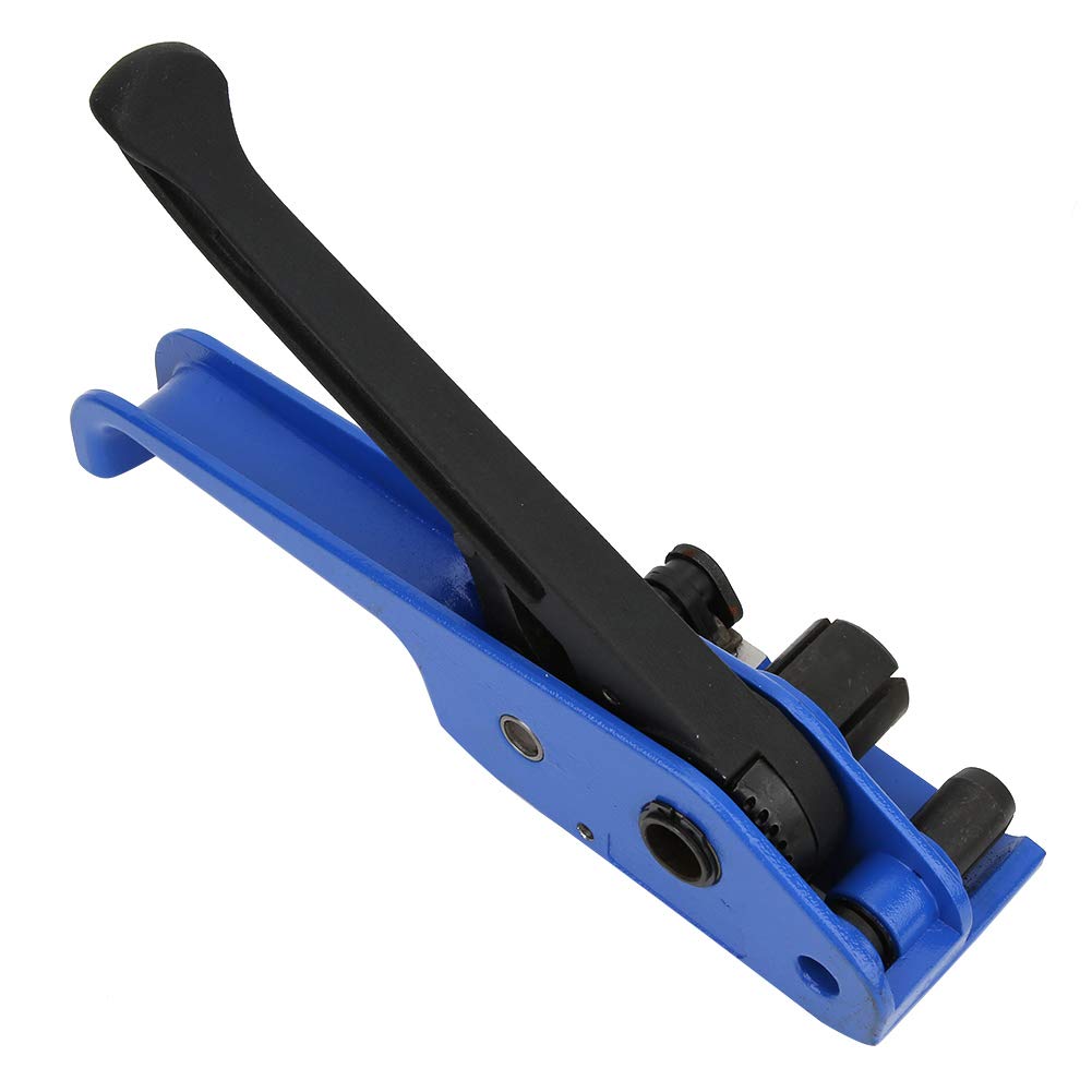 Tenditore e sigillatore per reggia, strumento per fascette in PP/PET per reggette in plastica PET per l'imballaggio di articoli di medie e piccole dimensioni(Blu, Set da 2 pezzi)