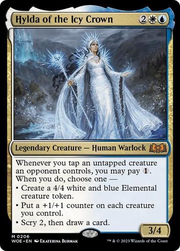 Hylda de La Corona ICY (206) Wilds of Eldraine MTG : Juguetes y Juegos