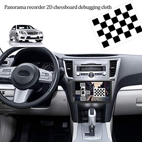 GOFORJUMP 1,6 x 1,2 m Kalibriertuch für Fahrzeugkamera, 2D-Kalibrierung für 360-Grad-Panorama-Panorama-System, DVR