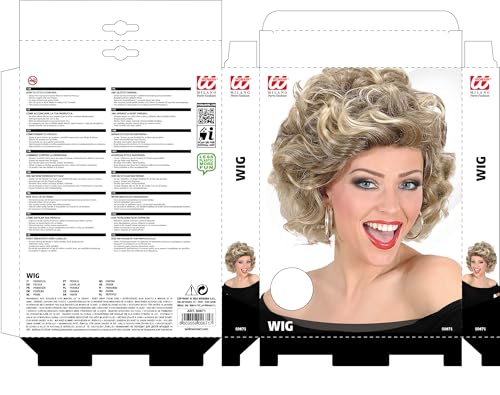 WIDMANN S0671 Blonde Olivia Wig in a Box, Costume Accessory for Fancy Dress. Halloween, Carnival, Retro Party - Image 3