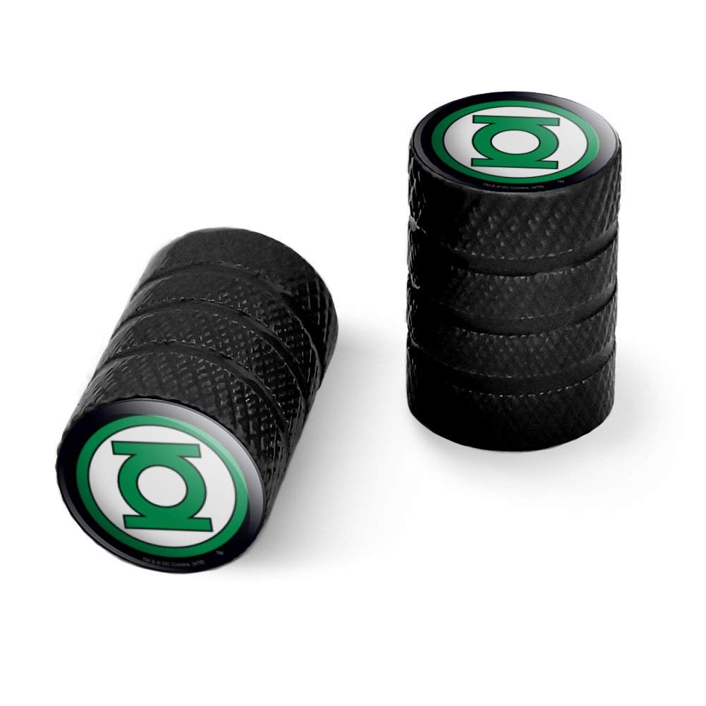 Green Lantern Logo Motorcycle Bicycle Bike Tire Rim Wheel Aluminum Valve Stem Caps