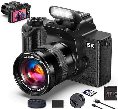 True 5K Digital Camera - 80MP WiFi Cameras for Photography