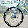 LILYPELLE Mountain Tricycle for Adults, 7 Speed Three Wheel Bikes, 24/26/27.5 Inch Men's Women's Tricycles Trikes with Shopping Basket #5
